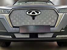 Комплект сеток chrome верх и низ 2 части для Chery Tiggo 7 Pro Max I Рестайлинг