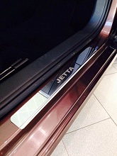 Накладки на пороги из нержавеющей стали 4шт. для Volkswagen Jetta VI