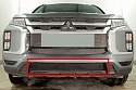Зимняя заглушка радиатора на стяжке низ для Mitsubishi ASX I Рестайлинг 3