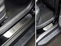 Накладки на пороги шлифованный лист 4 шт. для Hyundai Tucson III Рестайлинг