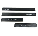 Накладки на пороги нержавеющая сталь под карбон 4шт. для Jetour X70 PLUS