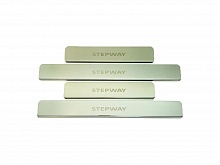 Накладки на пороги из нержавеющей стали 4шт. для Renault Sandero II