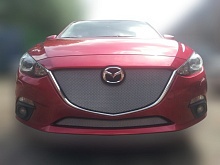 Комплект сеток chrome верх без рамки и низ для Mazda 3 III (BM)