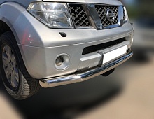 Защита переднего бампера d76 мм для Nissan Pathfinder III