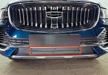 Зимняя заглушка радиатора к съемной сетке (2 части) для Geely Monjaro