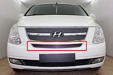 Зимняя заглушка радиатора на стяжке середина для Hyundai H-1 (Starex) II