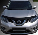 Дефлектор капота темный для Nissan X-Trail III Рестайлинг