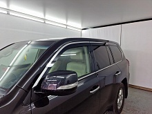 Дефлекторы окон 2D с хром накладками 6 шт. для Lexus LX III Рестайлинг 2