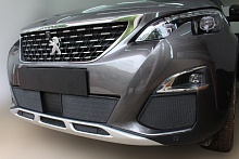 Комплект сеток black боковые, низ и центр 5 частей для Peugeot 3008 II