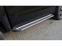 Пороги алюминиевые "Slim Line Silver" 1920 мм для JAC T9 I 