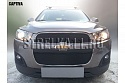 Защитная сетка радиатора 2 части для Chevrolet Captiva I Рестайлинг 2