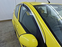 Дефлекторы окон 2D с хром накладками 4 шт. для Peugeot 107 I Рестайлинг 2