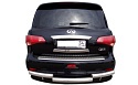 Защита заднего бампера d76 мм для Infiniti QX56 II
