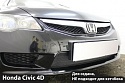 Защитная сетка радиатора для Honda Civic VIII Рестайлинг