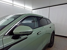 Дефлекторы окон 2D с хром накладками 6 шт. широкий хром для EXEED RX