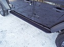 Пороги алюминиевые "Slim Line Black" 1920 мм для Jeep Wrangler IV (JL)