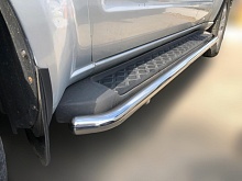 Пороги труба d53 мм для Nissan Pathfinder III Рестайлинг