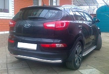 Защита заднего бампера d60 мм для Kia Sportage III