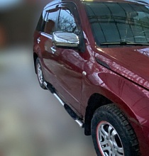 Пороги труба с проступью d76 мм для Suzuki Grand Vitara III Рестайлинг 2