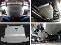 Защиты комплект (картер и КПП, дифференциал, бак) для Hyundai Santa Fe III