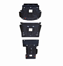 Защита радиатора, картера и КПП (3 части) для Lexus LX III Рестайлинг 2