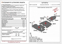 Защита радиатора, картера и КПП (3 части) для BMW 5 серии V (E60/E61)