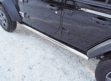 Пороги труба 76,1 мм для Jeep Wrangler IV (JL)