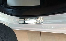 Накладки на пороги из нержавеющей стали 4шт. для Nissan Sentra VIII (B18)