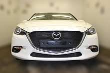Комплект сеток black верх и низ для Mazda 3 III (BM) Рестайлинг