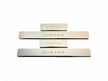 Накладки на пороги из нержавеющей стали 4шт. для Renault Duster II