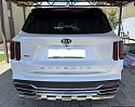 Защита заднего бампера двойная с перемычками d60/42 мм для Kia Sorento IV