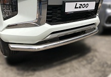 Защита переднего бампера d76 мм для Mitsubishi L200 V Рестайлинг