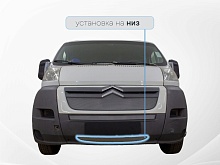 Защитная сетка радиатора низ для Citroen Jumper  II