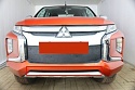 Зимняя заглушка радиатора на стяжке низ для Mitsubishi L200 V Рестайлинг