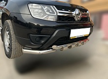 Защита переднего бампера G с подгибами d60/60 мм для Renault Duster I Рестайлинг