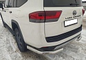 Защита заднего бампера угловая d76 мм для Toyota Land Cruiser 300 Series