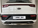 Защита заднего бампера двойная d60/42 мм для JAC JS6