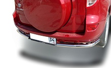Защита заднего бампера угловая d60 мм для Toyota RAV4 III (XA30)