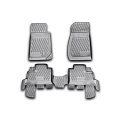 Коврики в салон полиуретан 4шт для Jeep Wrangler III (JK)