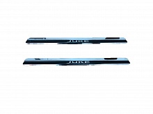 Накладки на пороги нержавеющая сталь под карбон 2шт. для Nissan Juke I Рестайлинг