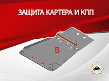 Защита картера и КПП (установка невозможна без ALF1205st) для Toyota Land Cruiser 200 Series Рестайлинг 1