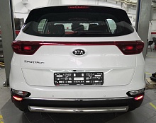 Защита заднего бампера d60 мм для Kia Sportage IV Рестайлинг