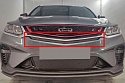 Зимняя заглушка радиатора на стяжке центр для Belgee X50 I