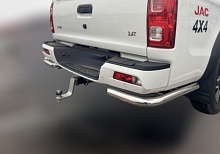 Защита заднего бампера угловая двойная d76/42 мм для JAC T8 PRO